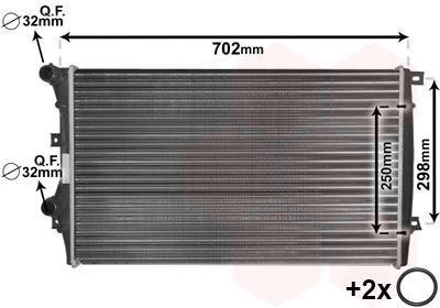 Радиатор охолодження van Wezel 58012206