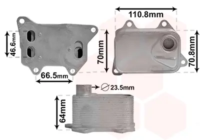 Радіатор оливи van wezel 58013704
