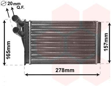 Радіатор отопителя AUDI80/90/A4 / VW PASSAT5 van Wezel 03006097