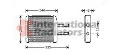 Радіатор отопителя CHEVROLET Epica (V250), Evanda (V200) van Wezel 81006059