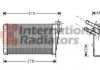 Радиатор отопителя CLIO2 ALL MT/AT +/-AC 98- van Wezel 43006228