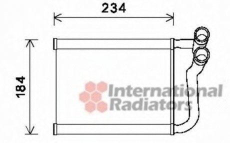 Радіатор отопителя HYUNDAI ACCENT (MC) (05-) (пр-во) van Wezel 82006253