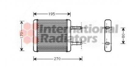 Радиатор отопителя HYUNDAI ACCENT (X3) (94-) (пр-во) van Wezel 82006061