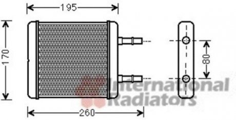Радиатор отопителя HYUNDAI GETZ (TB) (02-) (пр-во) van Wezel 82006216