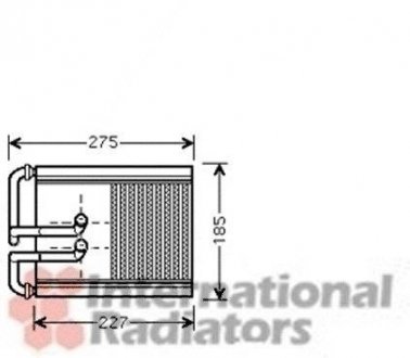 Радиатор отопителя HYUNDAI TUCSON (пр-во) van Wezel 82006168