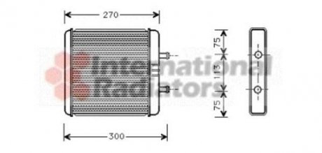 Радиатор отопителя IVECO DAILY (99-) (пр-во) van Wezel 28006048