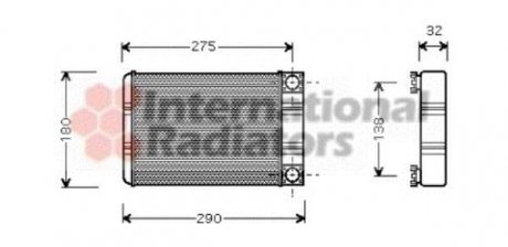 Радіатор отопителя MB W203 (C/CLK) ALL 00- van Wezel 30006312