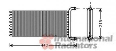 Радиатор отопителя MERCEDES VITO, VIANO W 639 (03-) (пр-во) van Wezel 30006441