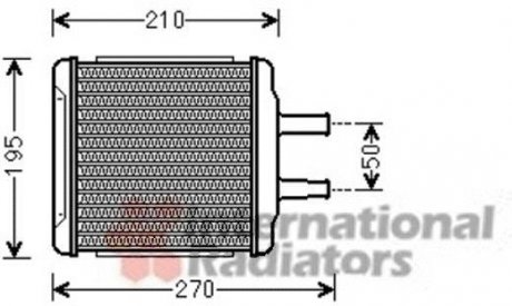 Радиатор отопителя NUBIRA/LACETTI ALL 03- 1.6-1.8 (пр-во) van Wezel 81006088