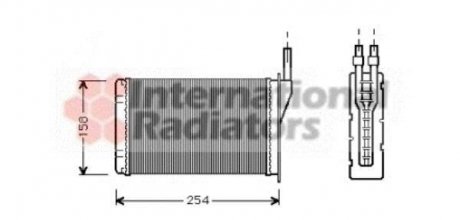 Радіатор отопителя RENAULT EXPRESS/R5/R9/R11 van Wezel 43006087