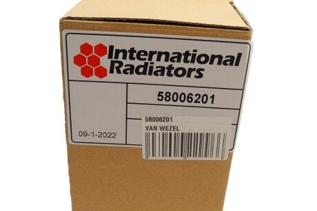 Радиатор печки (отопителя) van Wezel 58006201