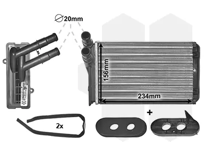 Радиатор отопителя VW/AUDI/SEAT/SKODA van wezel 58006060