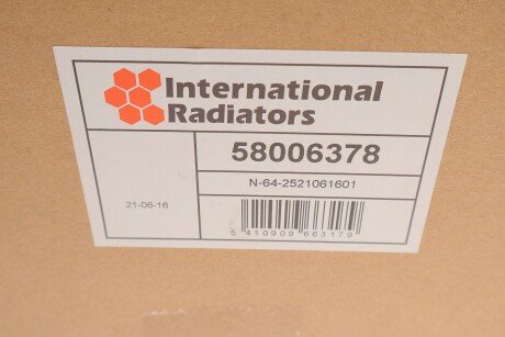 Радиатор печки (отопителя) van Wezel 58006378