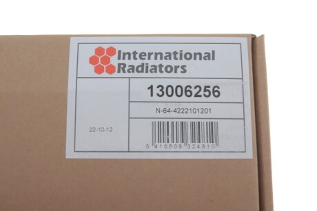 Радиатор печки (отопителя) van Wezel 13006256