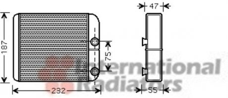 Радиатор пічки van Wezel 32006186