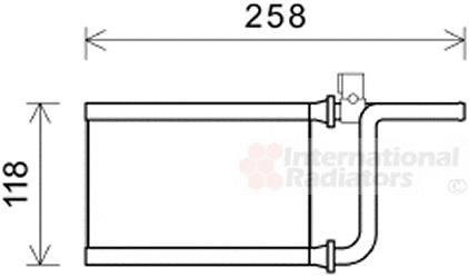 Радиатор пічки van Wezel 32006254