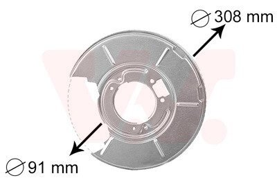 Шланг тормозной задний van Wezel 0646374 на Бмв Е46