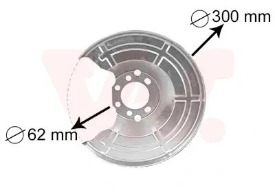 Захист гальмівного диска Opel Astra G,H / Meriva (вир-во) van wezel 3745371