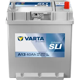 Акумулятор VARTA 12В 40Агод./330А (EN) Dynamic SLI (R+ тонкі клеми (японські транспортні засоби)) 187x140x227 B01 - монтажний фланець 10.5мм (пусковий) varta 540125033K262