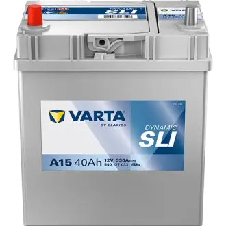 Акумулятор VARTA 12В 40Агод./330А (EN) Dynamic SLI (L+ тонкі клеми (японські транспортні засоби)) 187x127x227 B00 - без монтажного фланця (пусковий) varta 540127033K262