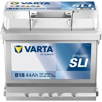 Акумулятор VARTA 12В 44Агод./440А (EN) Dynamic SLI (R+ стандартні клеми) 207x175x175 B13 - монтажний фланець 10.5мм (пусковий) varta 544402044K262