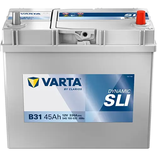 Акумулятор VARTA 12В 45Агод./330А (EN) Dynamic SLI (R+ тонкі клеми (японські транспортні засоби)) 238x129x227 B00 - без монтажного фланця (пусковий) varta 545155033K262