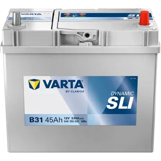 Акумулятор VARTA 12В 45Агод./330А (EN) Dynamic SLI (R+ тонкі клеми (японські транспортні засоби)) 238x129x227 B00 - без монтажного фланця (пусковий) Varta 545155033K262