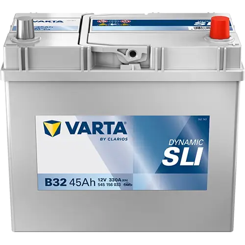Акумулятор VARTA 12В 45Агод./330А (EN) Dynamic SLI (R+ стандартні клеми) 238x129x227 B00 - без монтажного фланця (пусковий) Varta 545156033K262 (фото 1)