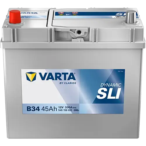 Акумулятор VARTA 12В 45Агод./330А (EN) Dynamic SLI (L+) 238x129x227 B00 - без монтажного фланця (пусковий) varta 545158033K262
