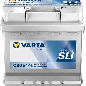 Акумулятор VARTA 12В 54Агод./530А (EN) Dynamic SLI (R+ стандартні клеми) 207x175x190 B13 - монтажний фланець 10.5мм (пусковий) varta 554400053K262 Фиат Сиена