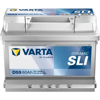 Акумулятор VARTA 12В 60Агод./540А (EN) Dynamic SLI (R+ стандартні клеми) 242x175x175 B13 - монтажний фланець 10.5мм (пусковий) Varta 560409054K262