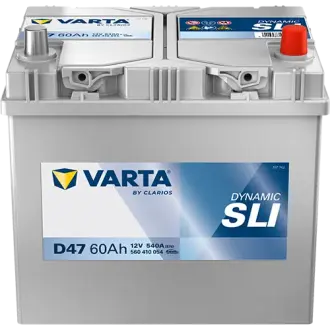 Акумулятор VARTA 12В 60Агод./540А (EN) Dynamic SLI (R+ стандартні клеми) 232x173x225 B00 - без монтажного фланця (пусковий) Varta 560410054K262