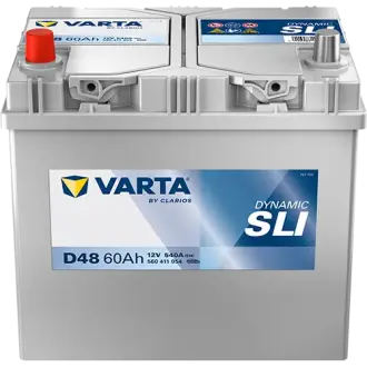 Акумулятор VARTA 12В 60Агод./540А (EN) Dynamic SLI (L+ стандартні клеми) 232x173x225 B00 - без монтажного фланця (пусковий) varta 560411054K262