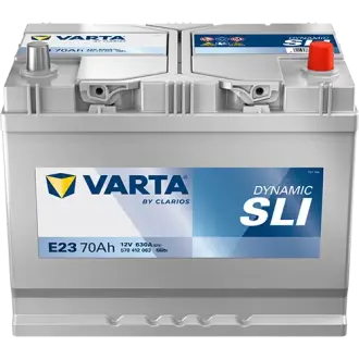 Акумулятор VARTA 12В 70Агод./630А (EN) Dynamic SLI (R+ стандартні клеми) 261x175x220 B01 - монтажний фланець 10.5мм (пусковий) varta 570412063K262