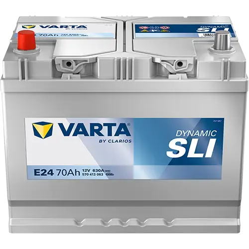 Акумулятор VARTA 12В 70Агод./630А (EN) Dynamic SLI (L+ стандартні клеми) 261x175x220 B01 - монтажний фланець 10.5мм (пусковий) varta 570413063K262