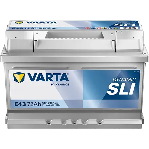 Акумулятор VARTA 12В 72Агод./680А (EN) Dynamic SLI (R+ стандартні клеми) 278x175x175 B13 - монтажний фланець 10.5мм (пусковий) Varta 572409068K262 (фото 1)
