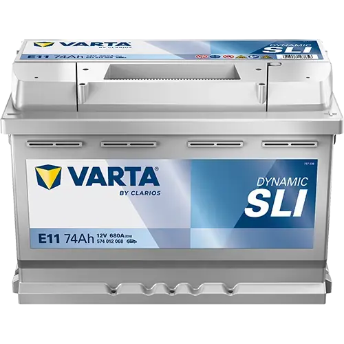 Акумулятор VARTA 12В 74Агод./680А (EN) Dynamic SLI (R+ стандартні клеми) 278x175x190 B13 - монтажний фланець 10.5мм (пусковий) Varta 574012068K262 (фото 1)
