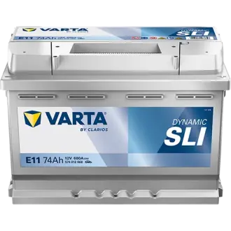 Акумулятор VARTA 12В 74Агод./680А (EN) Dynamic SLI (R+ стандартні клеми) 278x175x190 B13 - монтажний фланець 10.5мм (пусковий) varta 574012068K262 Rover