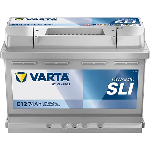 Акумулятор VARTA 12В 74Агод./680А (EN) Dynamic SLI (L+ стандартні клеми) 278x175x190 B13 - монтажний фланець 10.5мм (пусковий) Varta 574013068K262 (фото 1)