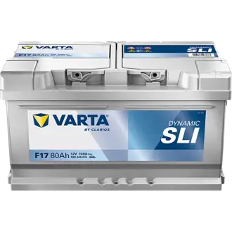 Акумулятор VARTA 12В 80Агод./740А (EN) Dynamic SLI (R+ стандартні клеми) 315x175x175 B13 - монтажний фланець 10.5мм (пусковий) Varta 580406074K262