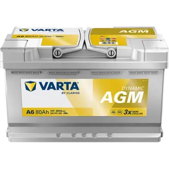 Акумулятор VARTA 12В 80Агод./800А (EN) Dynamic AGM START&STOP AGM (R+) 315x175x190 B13 - монтажний фланець 10.5мм varta 580901080K262