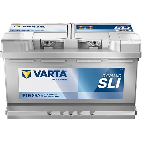 Акумулятор VARTA 12В 85Агод./800А (EN) Dynamic SLI (R+ стандартні клеми) 315x175x190 B13 - монтажний фланець 10.5мм (пусковий) Varta 585400080K262 (фото 1)
