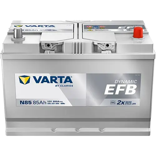 Акумулятор VARTA 12В 85Агод./800А (EN) Dynamic EFB START&STOP EFB (R+ стандартні клеми) 306x173x225 B01 - монтажний фланець 10.5мм (пусковий/efb) varta 585501080K262