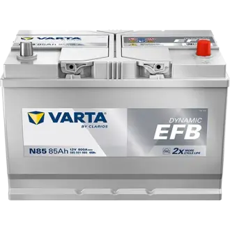 Акумулятор VARTA 12В 85Агод./800А (EN) Dynamic EFB START&STOP EFB (R+ стандартні клеми) 306x173x225 B01 - монтажний фланець 10.5мм (пусковий/efb) varta 585501080K262