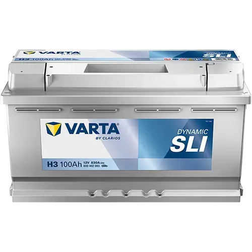 Акумулятор VARTA 12В 100Агод./830А (EN) Dynamic SLI (R+ стандартні клеми) 353x175x190 B13 - монтажний фланець 10.5мм (пусковий) Varta 600402083K262 (фото 1)