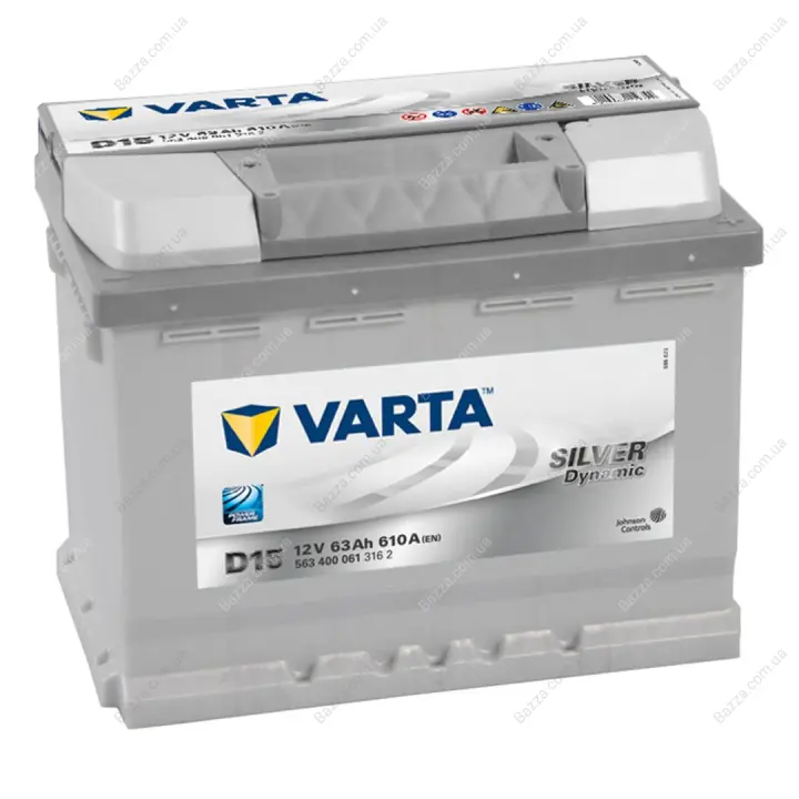 АКБ Silver Dynamic 63Ah/610A (-/+) 242x175x190 B13 varta 563400061