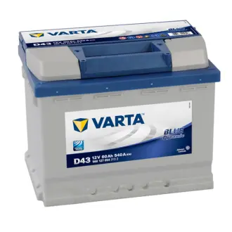 Аккумулятор 60Ah-12v VARTA BD(D43) (242х175х190),L,EN540 varta 560127054 Мазда 3 bl