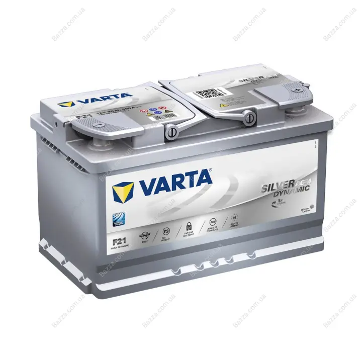 Аккумулятор 80Ah-12v VARTA Start-Stop Plus AGM (315х175х190), R, EN 800 varta 580901080