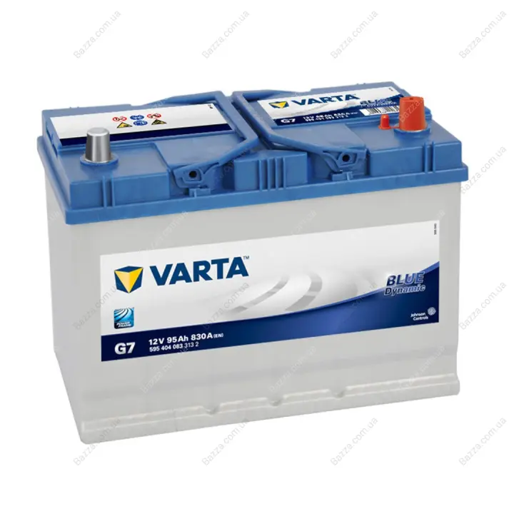 Аккумулятор 95Ah-12v VARTA BD(G7) (306х173х225),R,EN830 Азия Varta 595404083 (фото 1)