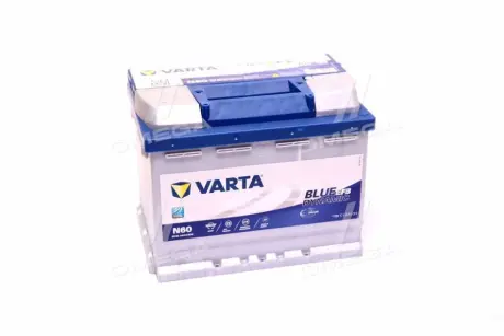 Акумулятор 60Ah-12v VARTA BD EFB (242х175х190),R,EN640 varta 560500064 Фиат Брава